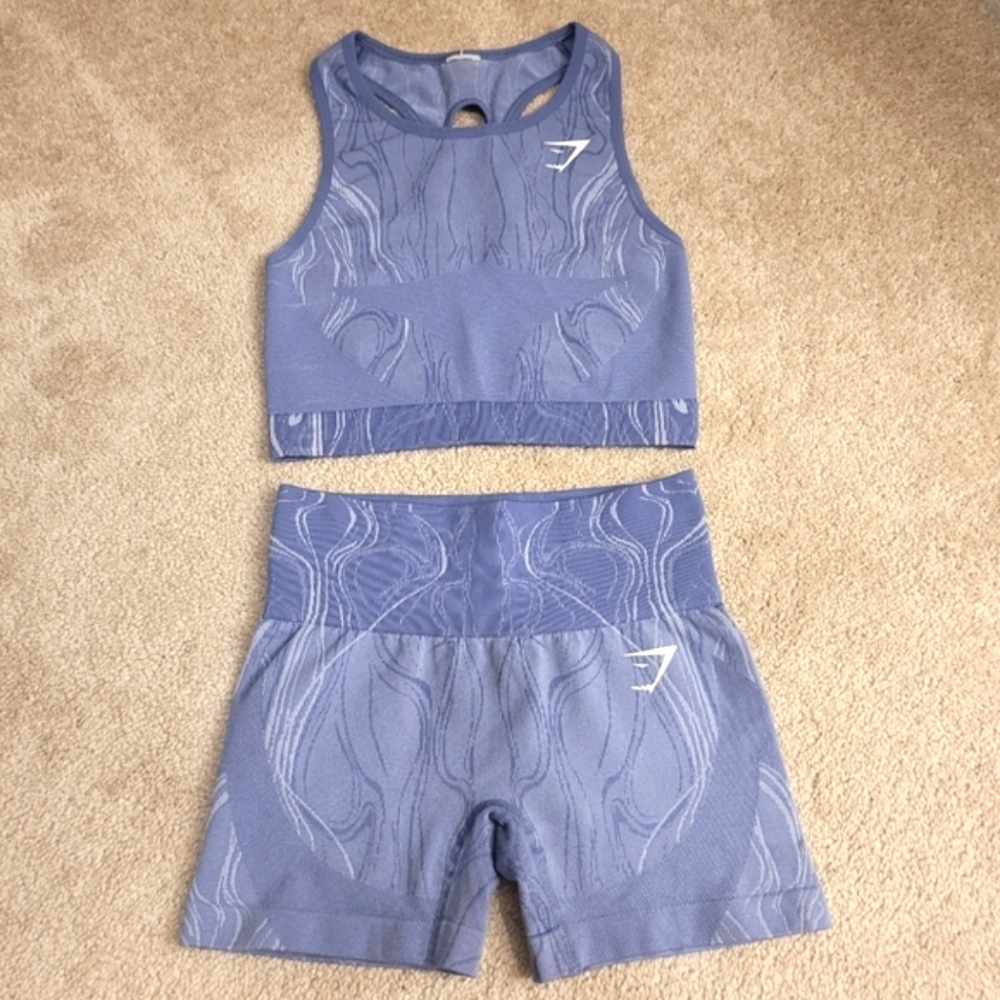 Gymshark Vital Seamless Crop & Shorts Set